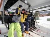 Copper Mountain first chairs on opening day