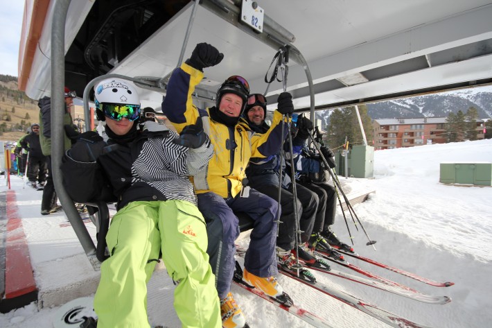 Copper Mountain first chairs on opening day