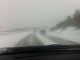 Light snow on the drive to Keystone It was cloudy and snowed on and off throughout the day