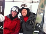 The longest line of the day was the gondola in River Run