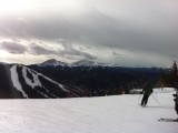 Looking to the west, we could see the storm heading to Keystone