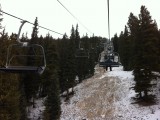 Heading back to North Peak told a sadder story: there's no snow here