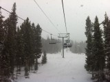 Around 2 PM the snow starting coming down hard