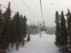Afternoon snow on Montezuma Express at Keystone Around 2 PM the snow starting coming down hard