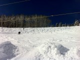 Blue sky and 9 inches of powder