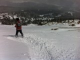 Half a foot of fresh powder off the T-Bar at Breckenridge